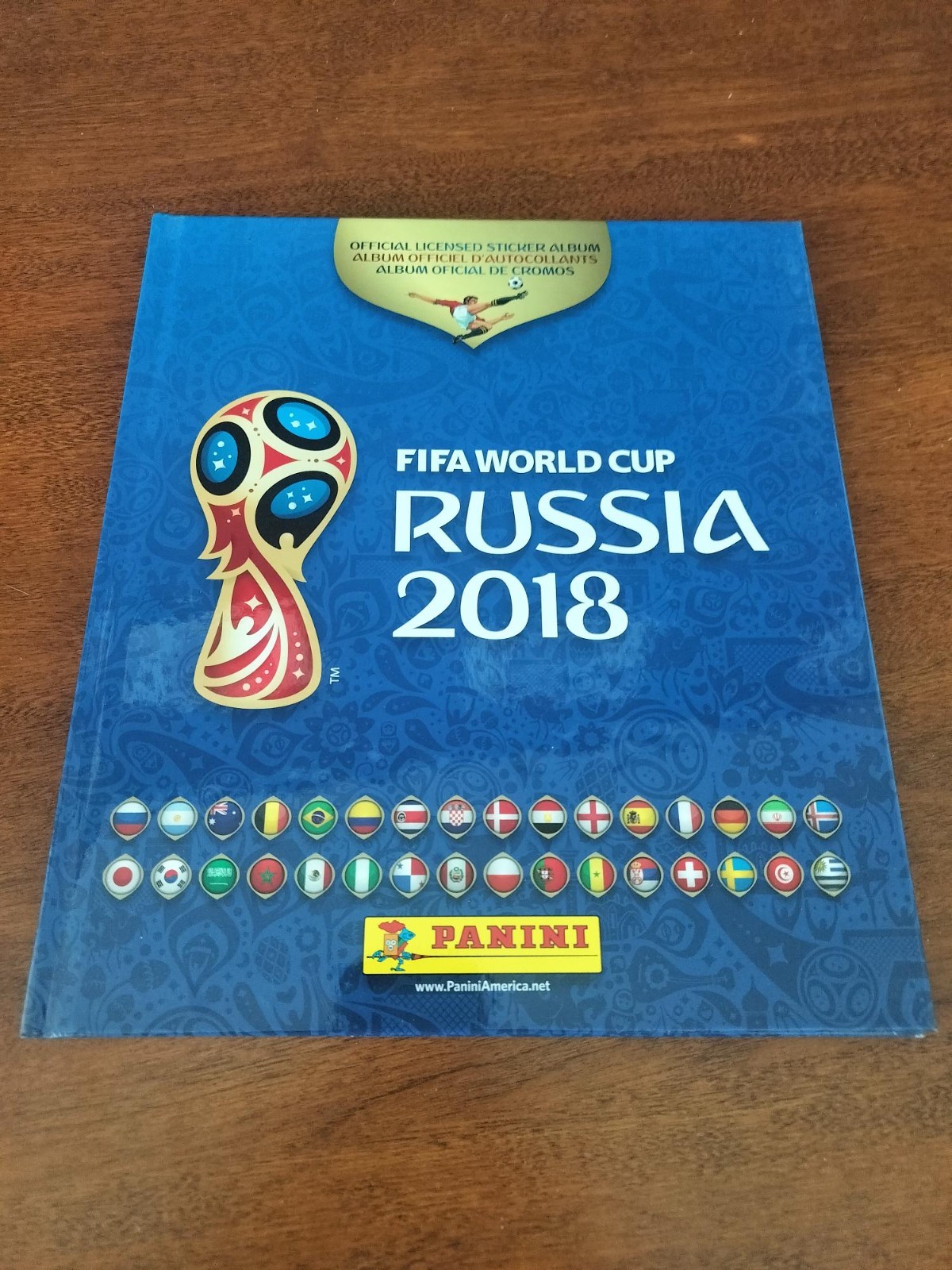 2018 Panini World Cup Russia FIFA Stickers HARD COVER Collectors Album-80 Pages!