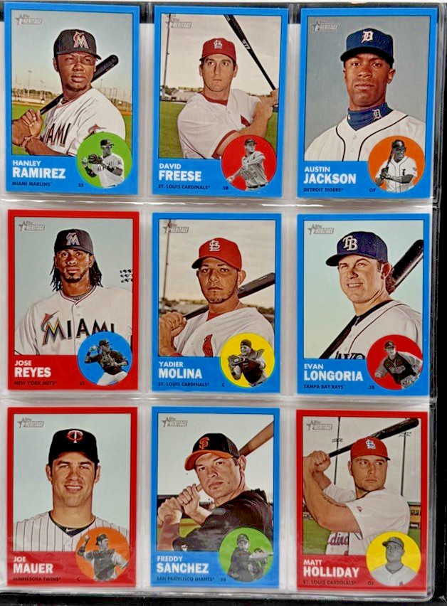 2012 Topps Heritage COMPLETE SET 1-500 + COMPLETE 57 Card Variation Set