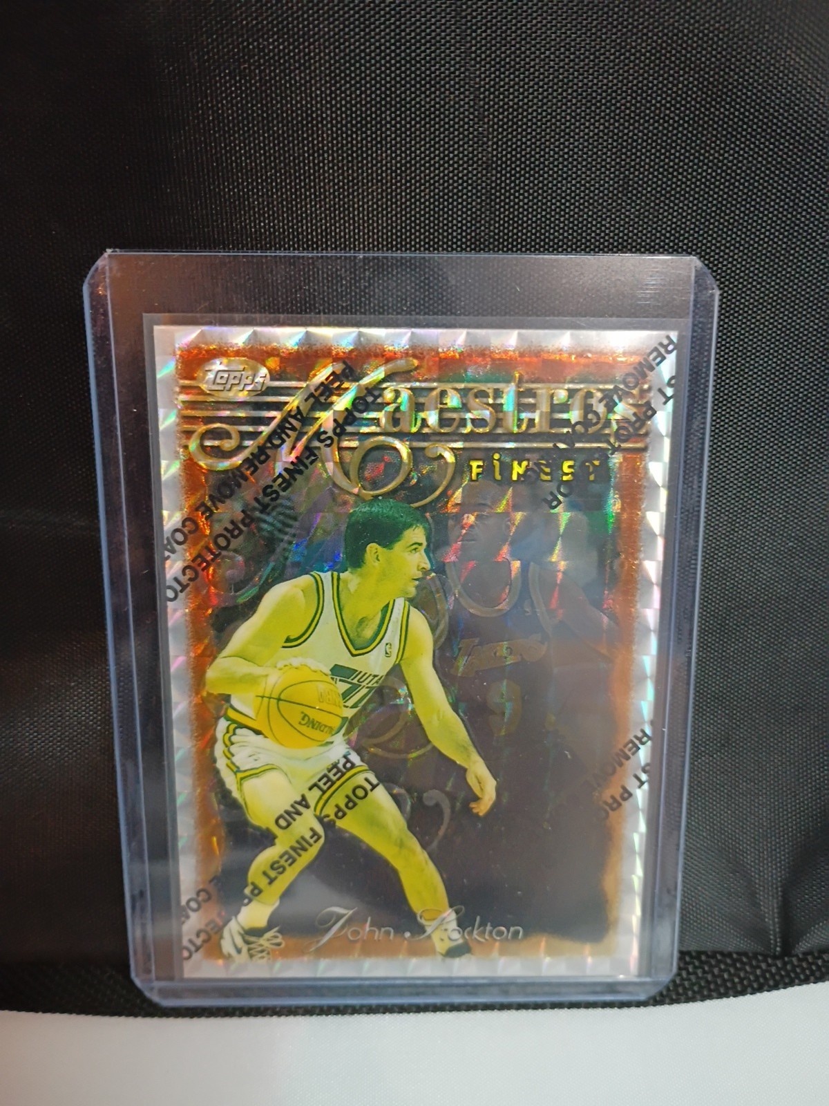 1996 Finest Maestros John Stockton Refractor #110 Utah Jazz HOF Rare Insert