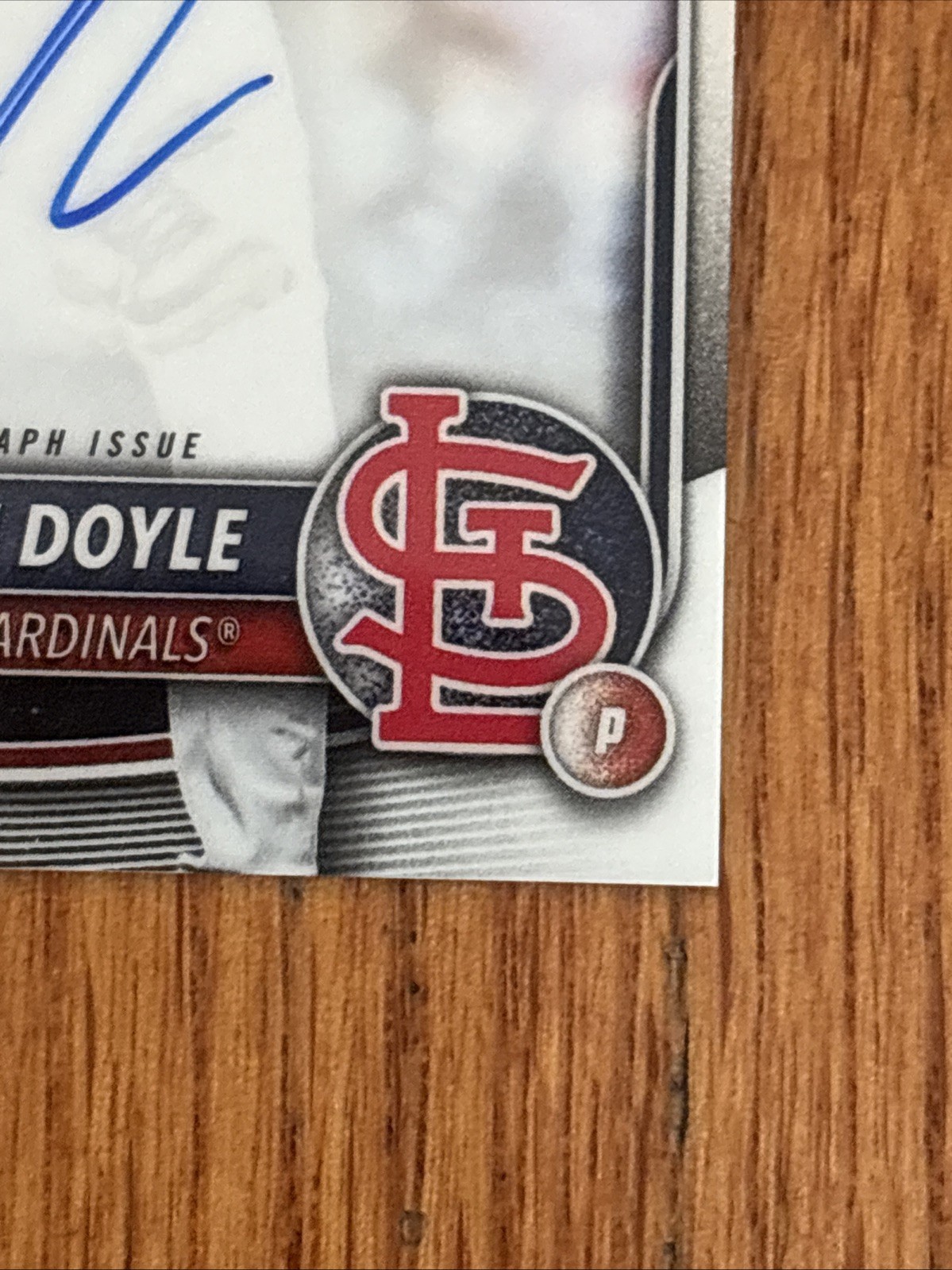 2025 Bowman Draft – Chrome Prospect Autograph Liam Doyle #CPA-LD Auto Cardinals