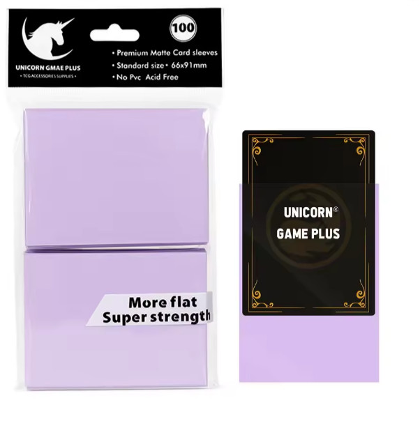 100PCS 66x91mm Matte Standard Size Card Sleeves TCG Trading Cards Protector