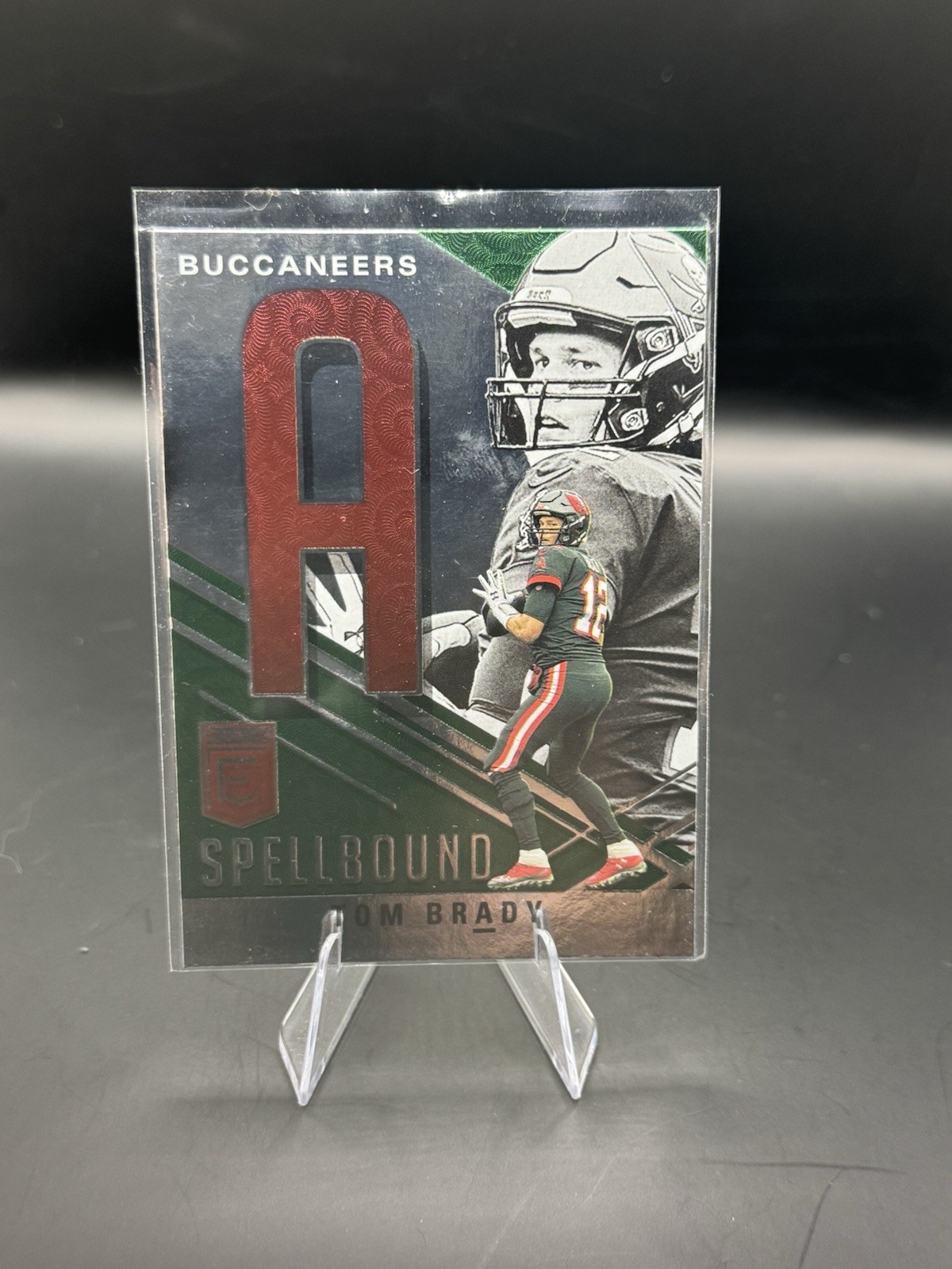 2021 Donruss Elite Spellbound Green “A” Tom Brady #S-A