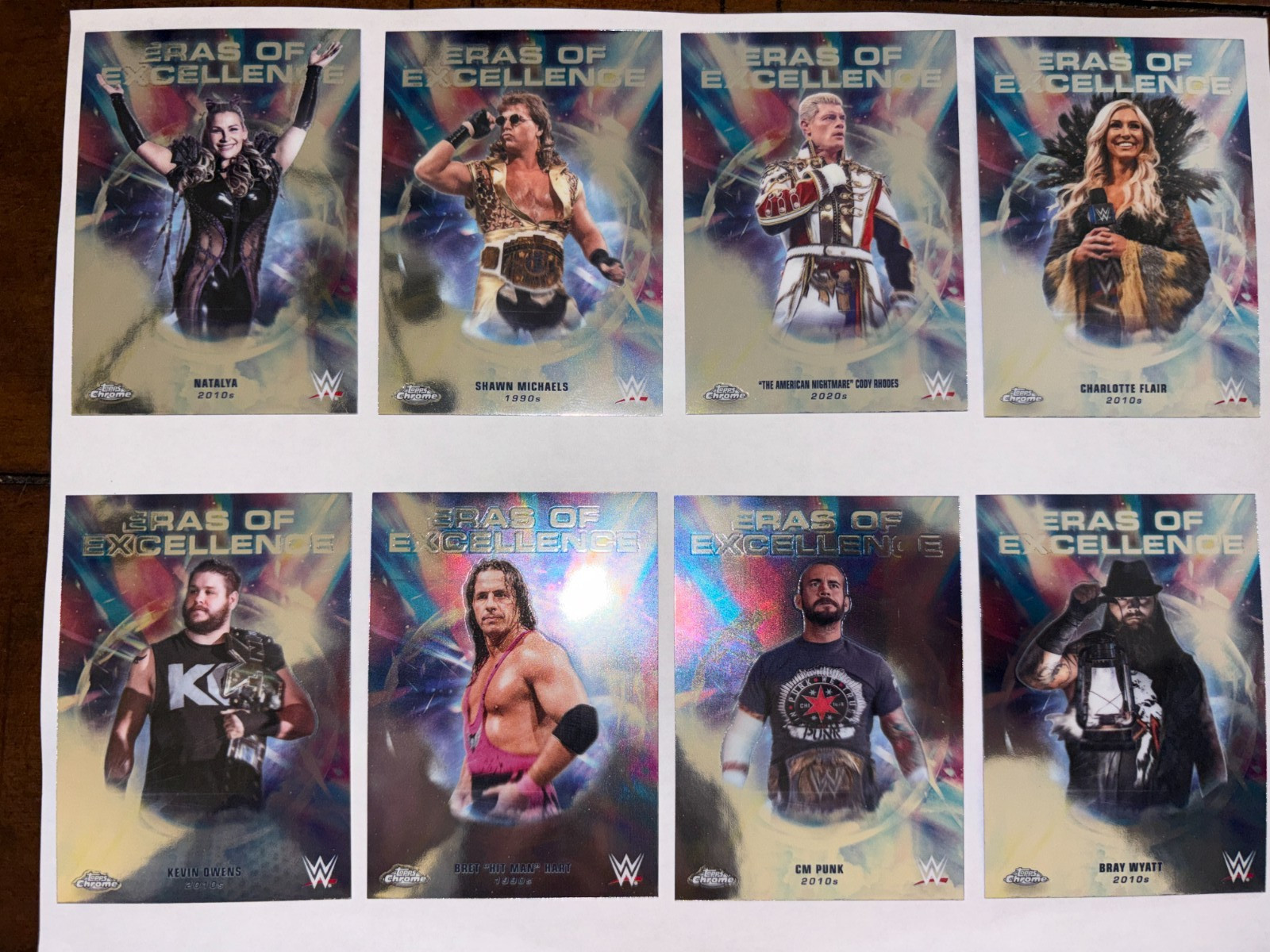 2026 TOPPS CHROME WWE ERAS OF EXCELLENCE INSERT WRESTLING CARDS YOU CHOOSE