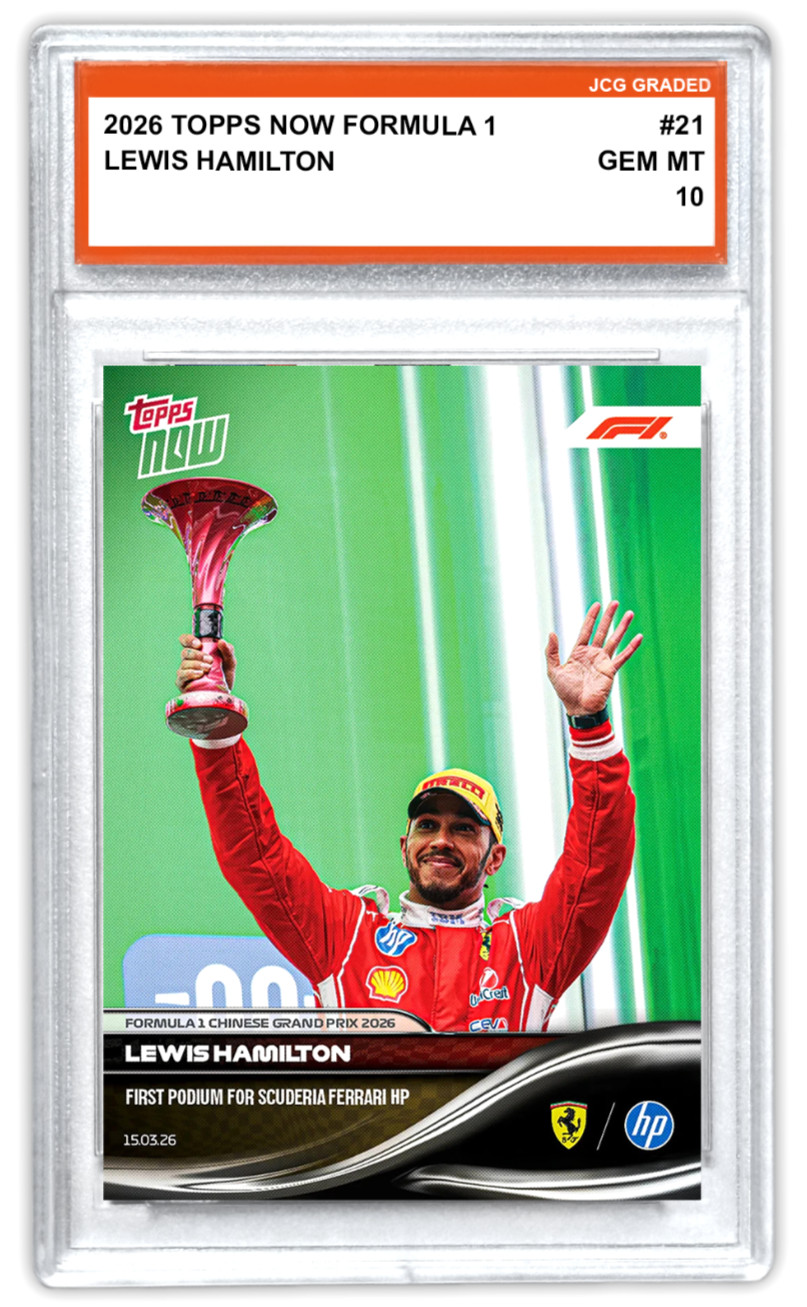 Lewis Hamilton 2026 Topps Now Formula 1 #21 Ferrari Graded Gem Mint 10
