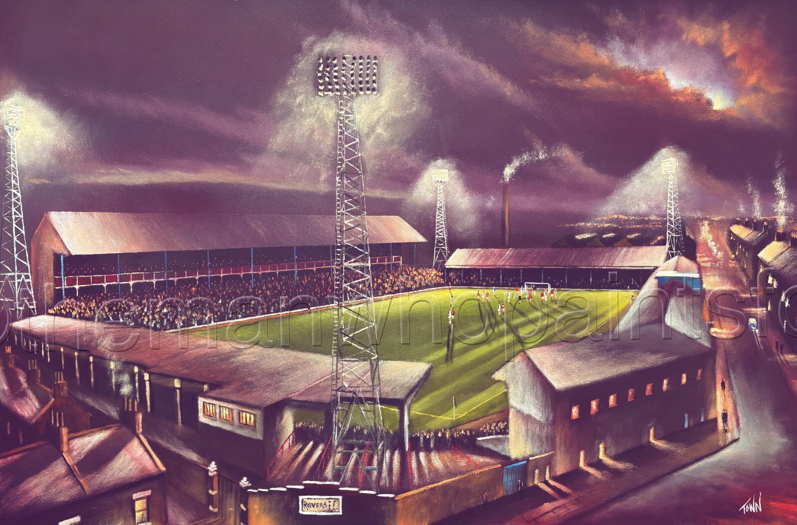 Ewood Park Blackburn Rovers ‘The Good Old Days’ 20” x 30” Poster Print
