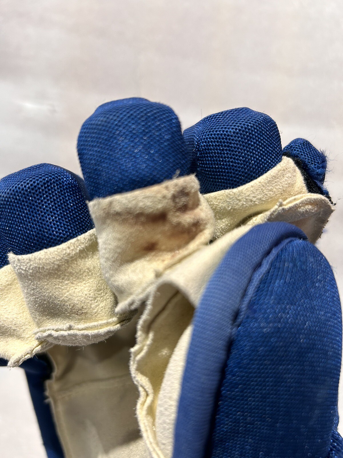 Colorado Avalanche Game Used Cale Makar 200 Point Gloves Photomatched VS Dallas