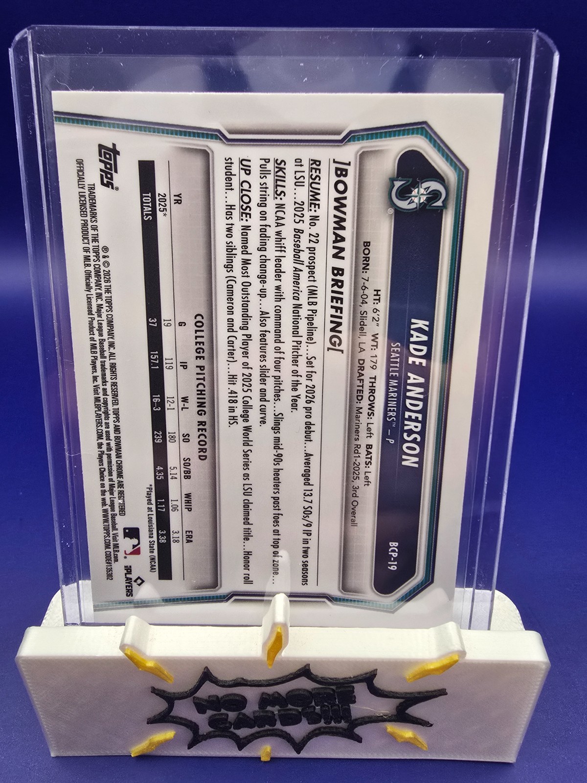 2026 Bowman Chrome Kade Anderson