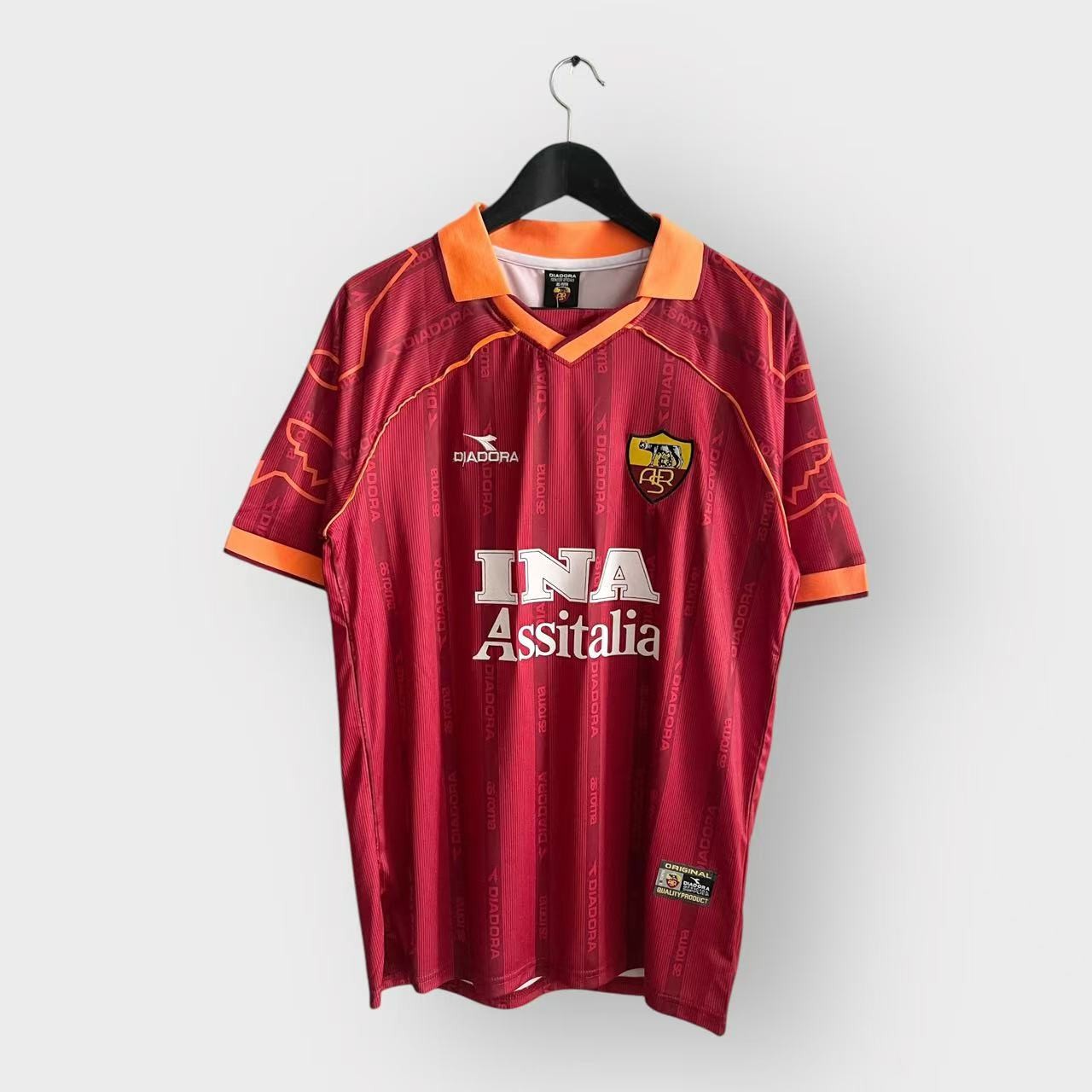 Roma Soccer Team New Men’s Retro Soccer Jersey – L Francesco Totti
