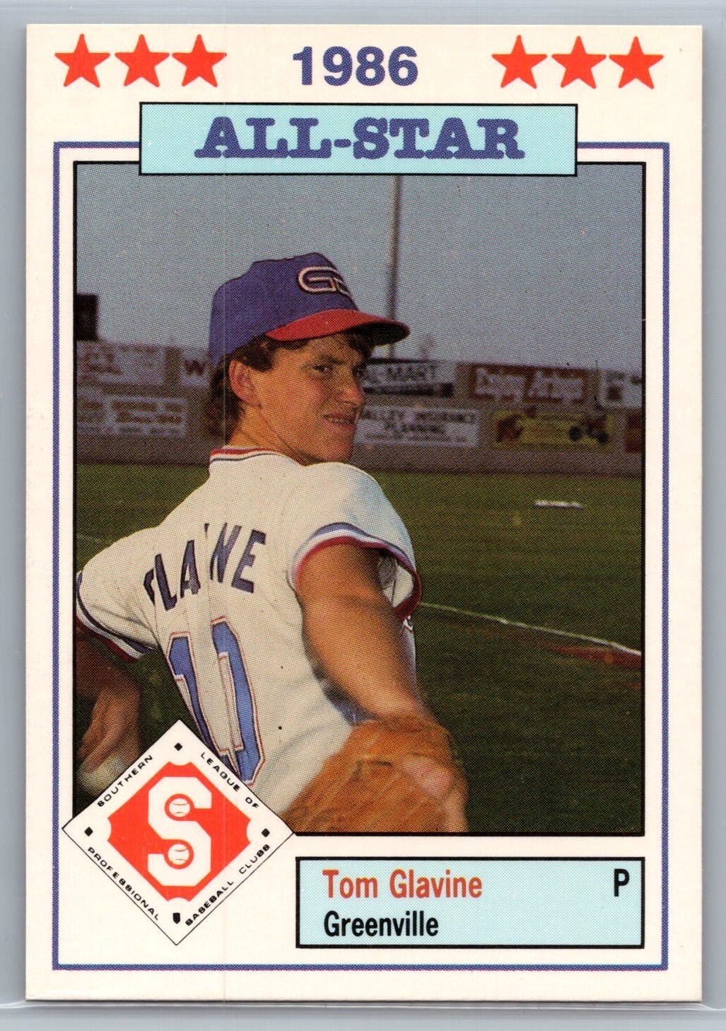 1986 Donn Jennings All-Stars Tom Glavine Pre-Rookie #23 (RC) – HOF EX-MT
