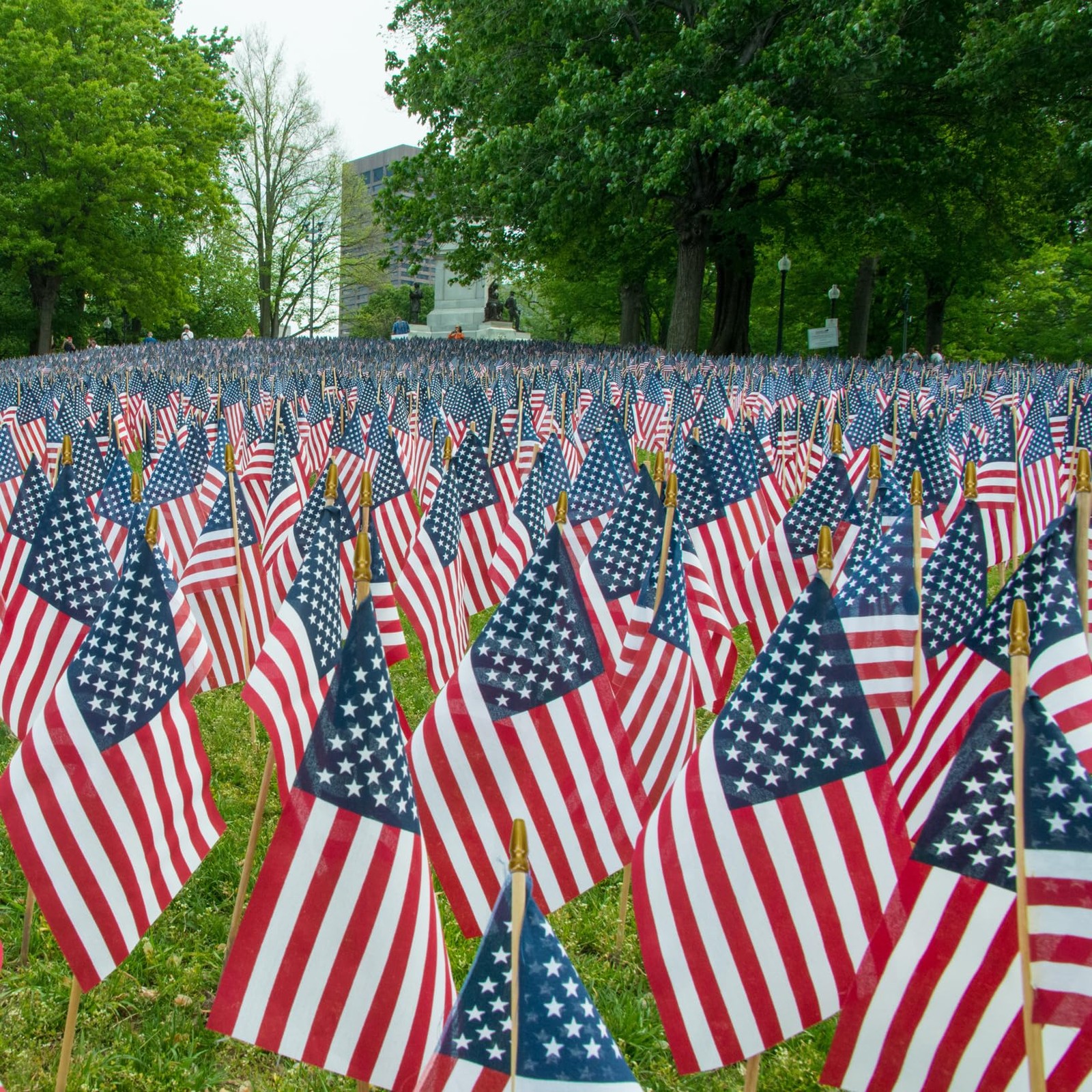 500 Pcs Small American Flags on Stick, 250th Anniversary US Flags/Mini 60 PCS