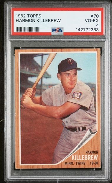 1962 Topps #70 Harmon Killebrew PSA 4