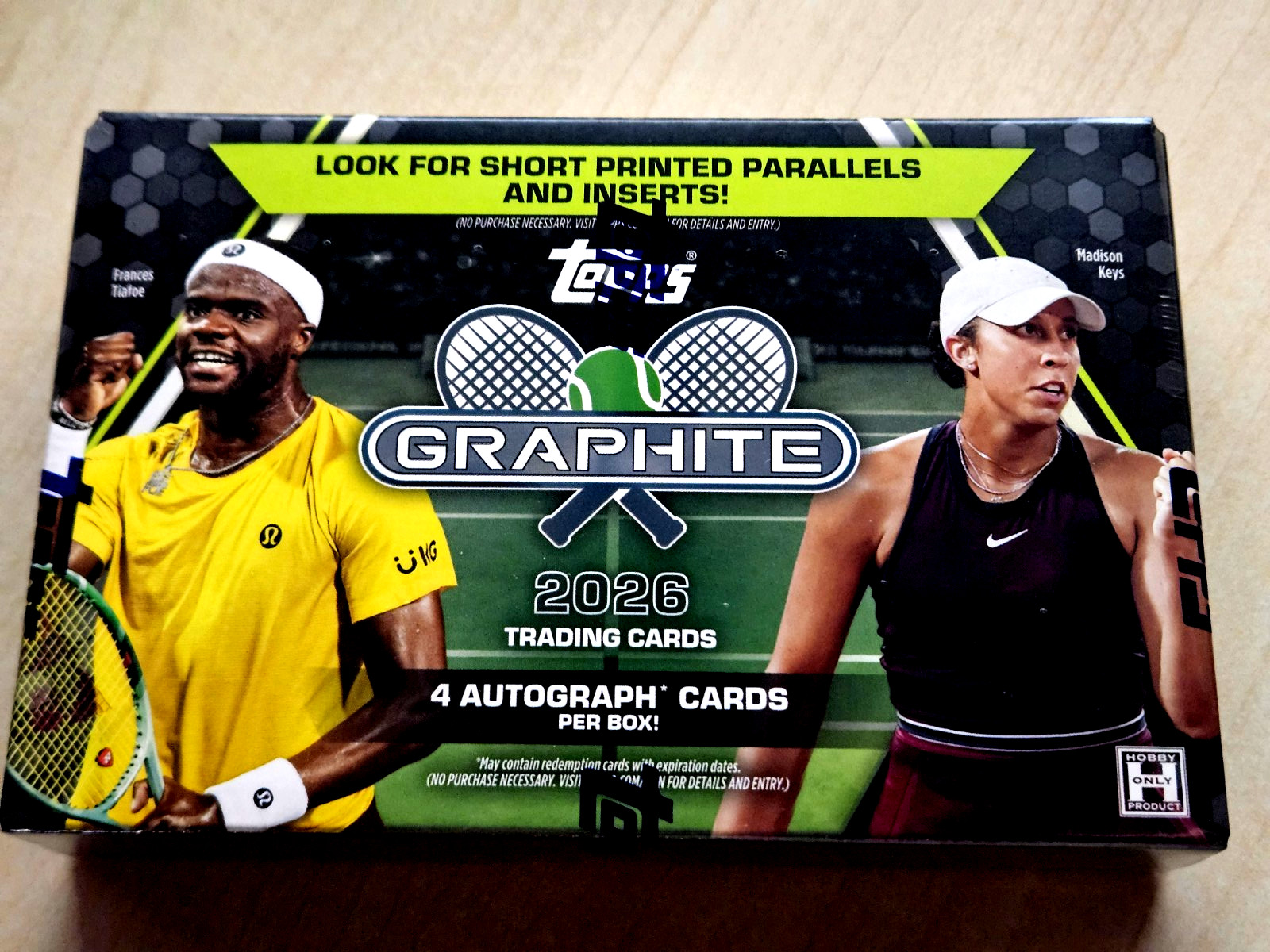 2026 TOPPS GRAPHITE TENNIS HOBBY BOX (4 AUTOs/18 Cards) Brand New Sealed RC 🎾🎾