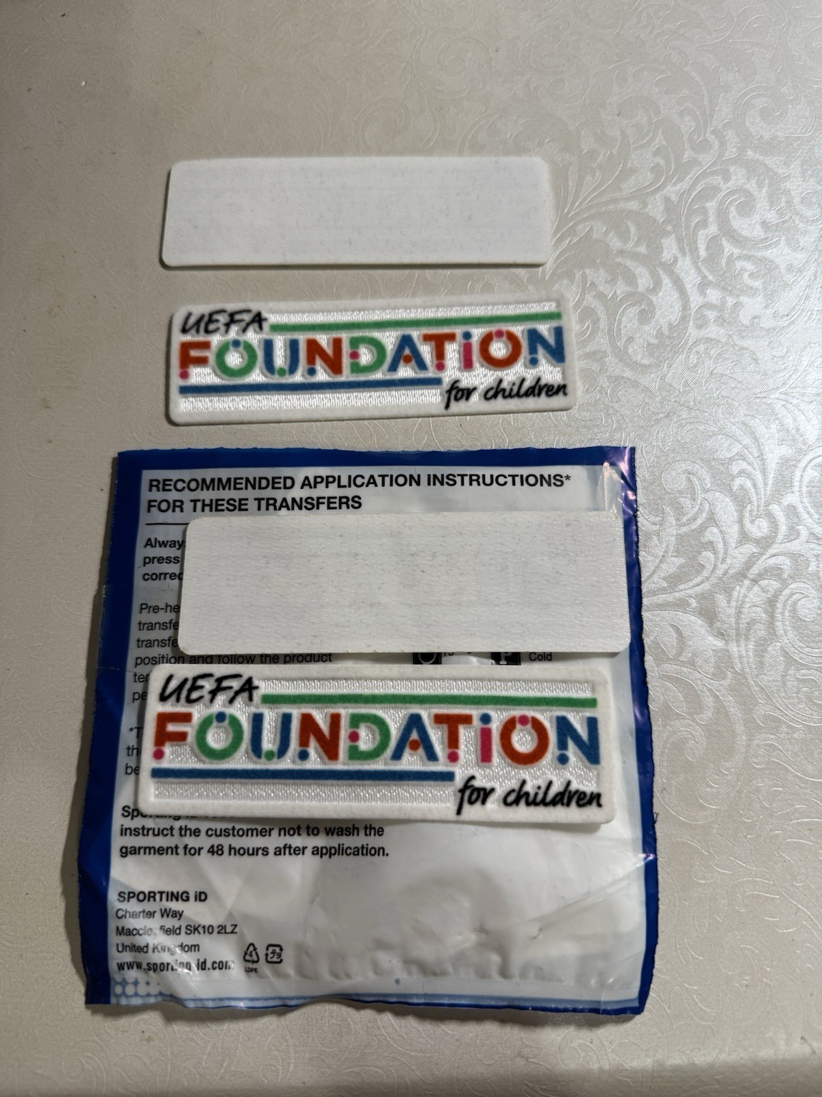 Official Sporting Id UEFA Foundation Patch 2021-25