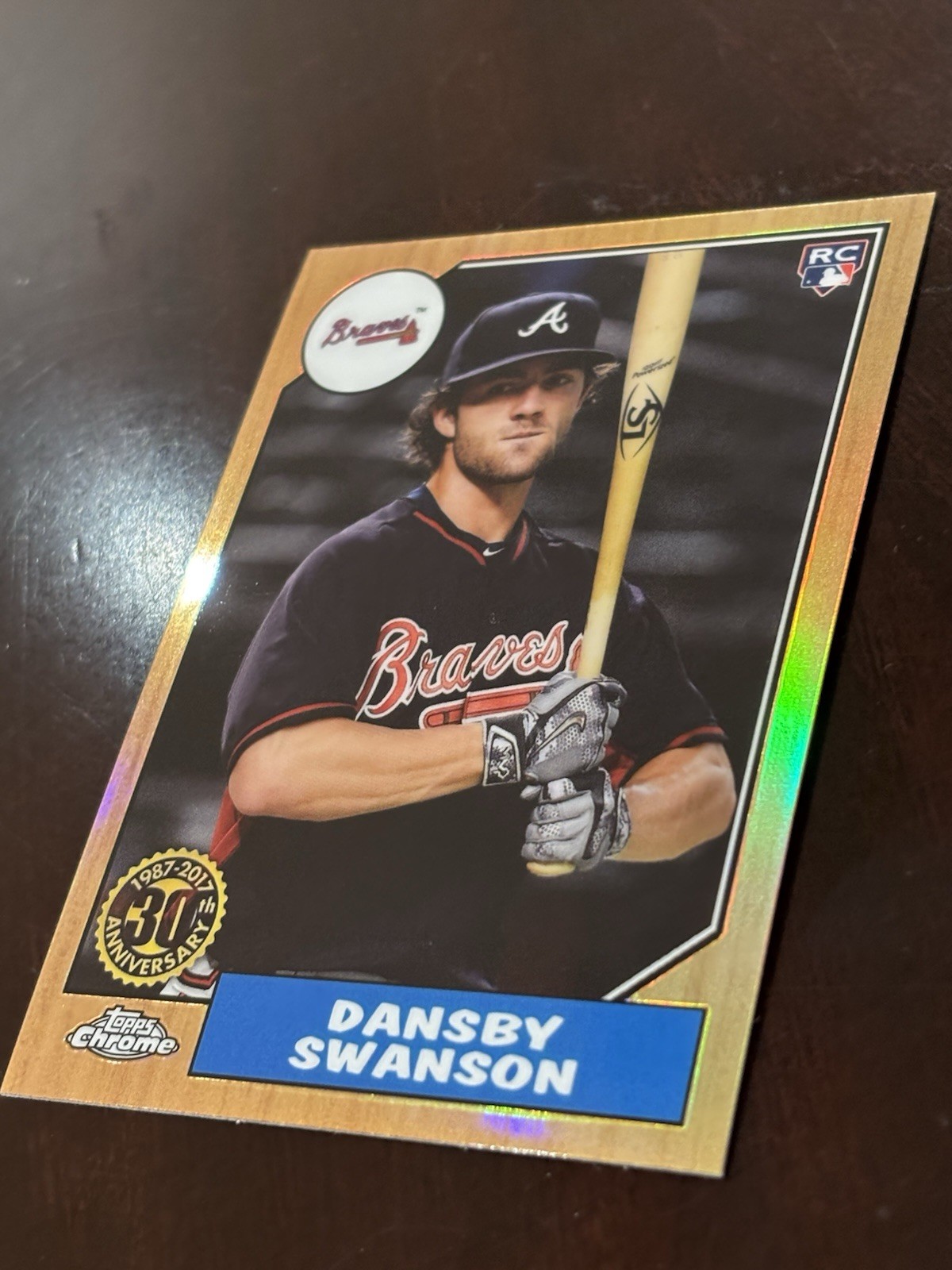 2017 Topps Chrome Dansby Swanson #87T-2 RC Mint