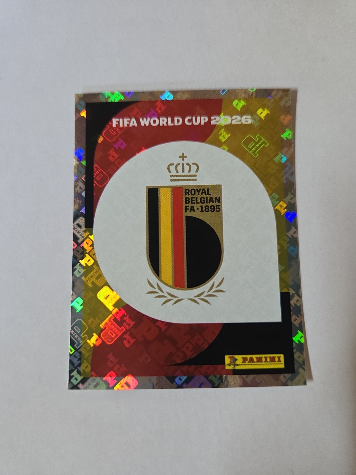 2026 Panini FIFA World Cup Sticker Belgium #BEL1 Emblem Logo Badge Foil