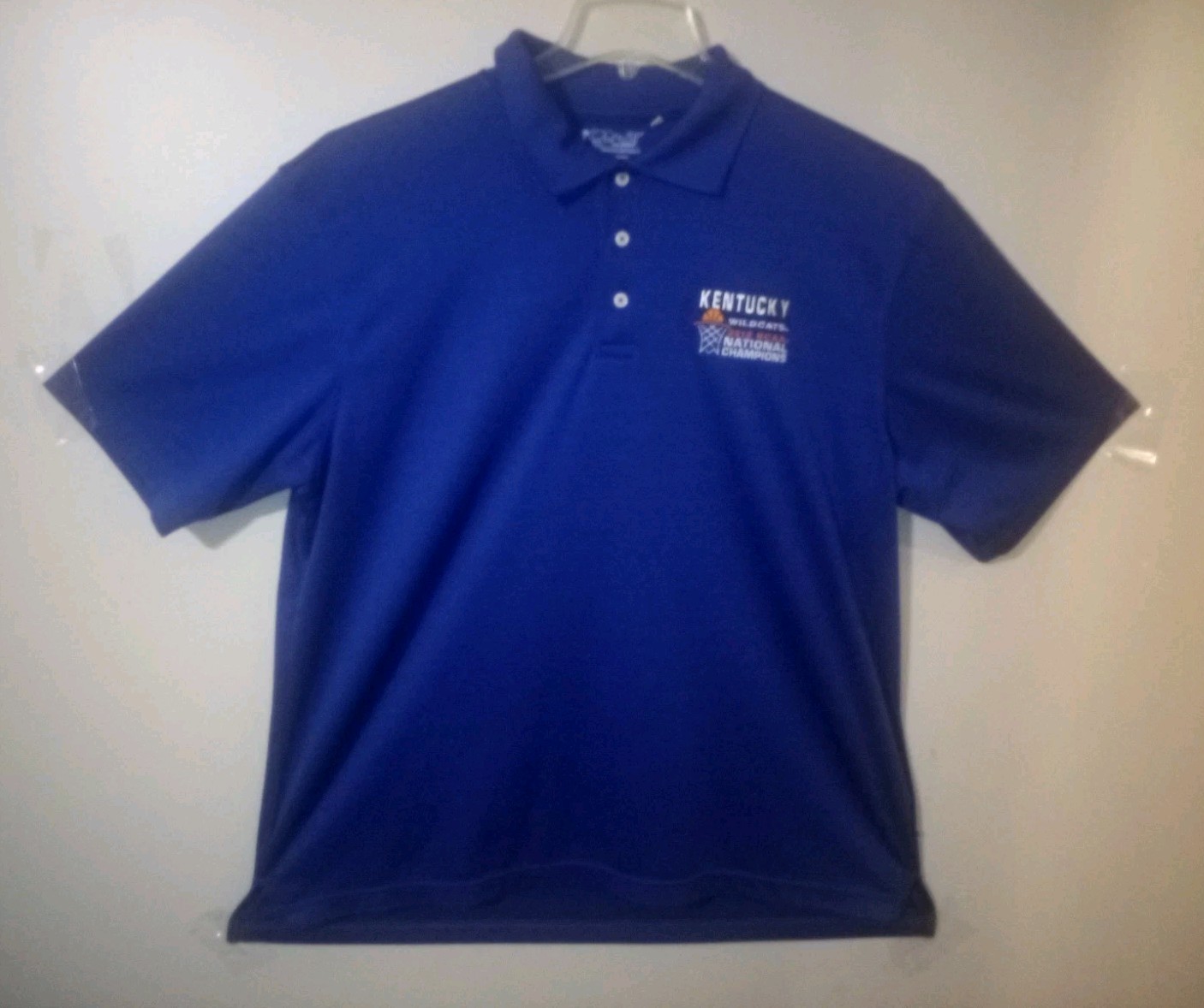 Kentucky Wildcats Basketball-2012 NCAA Championship Polo Shirt Men’s Size Large