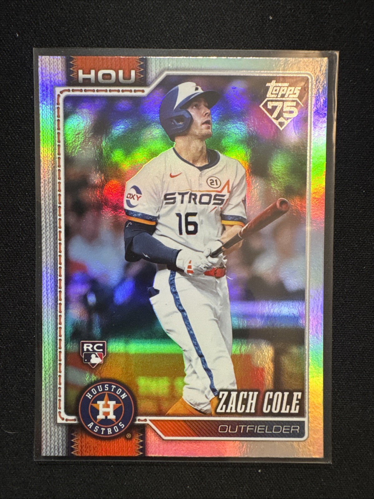 2026 Topps Series 2 – Zach Cole #601 Rainbow Foil(RC) Houston Astros Rookie