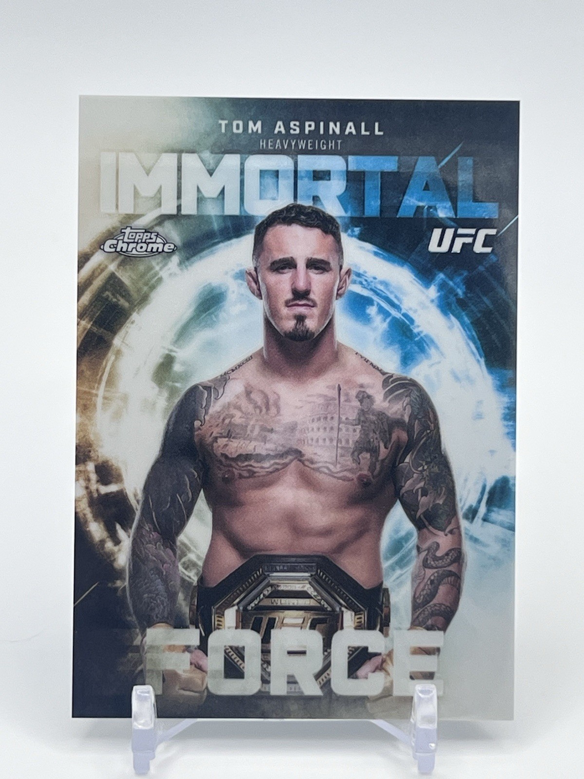 Tom Aspinall 2026 Topps Chrome UFC #IF-19 Immortal Force SSP Case Hit