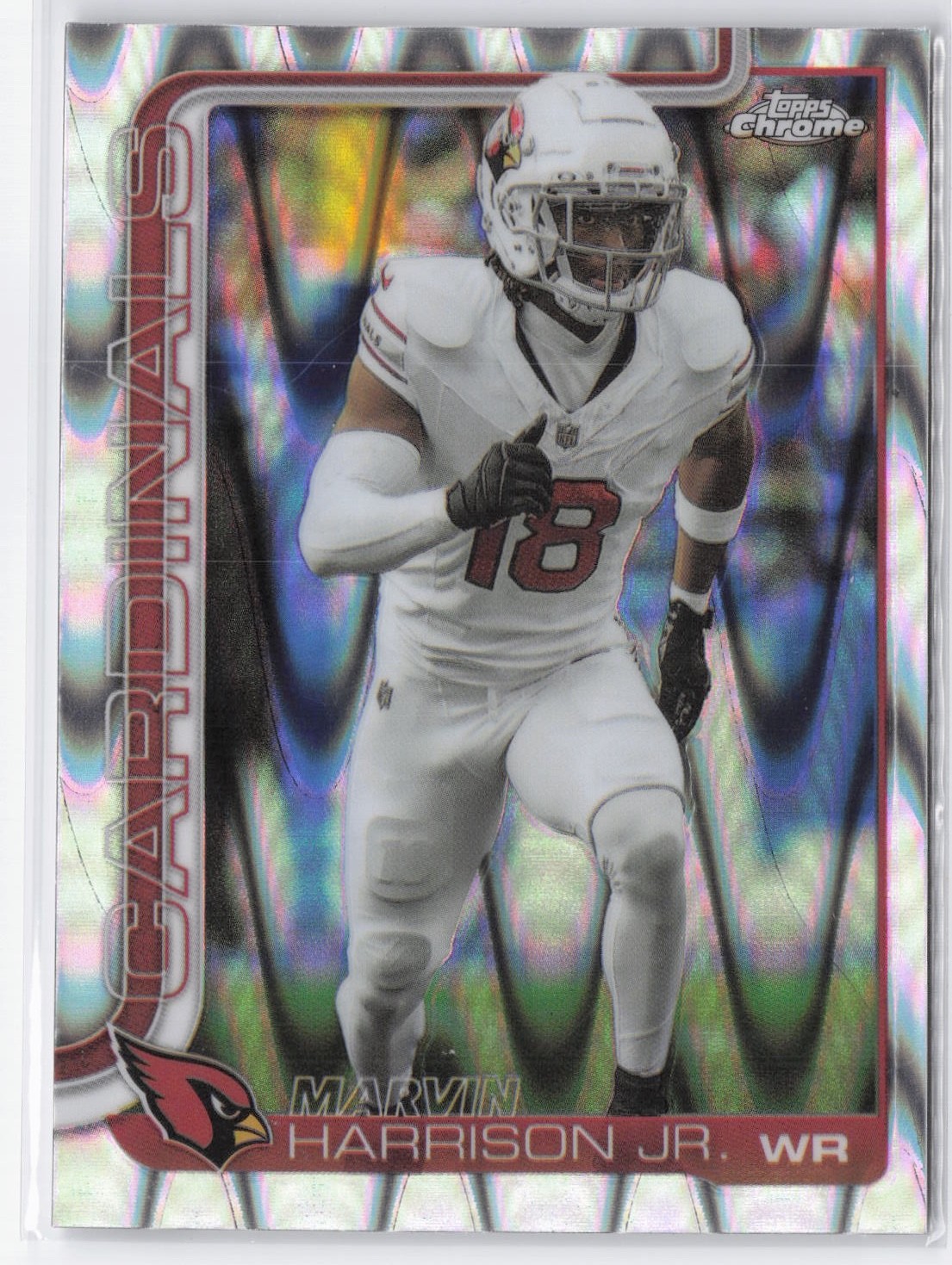 2025 Topps Chrome #1 Marvin Harrison Jr. Ray Wave Refractor