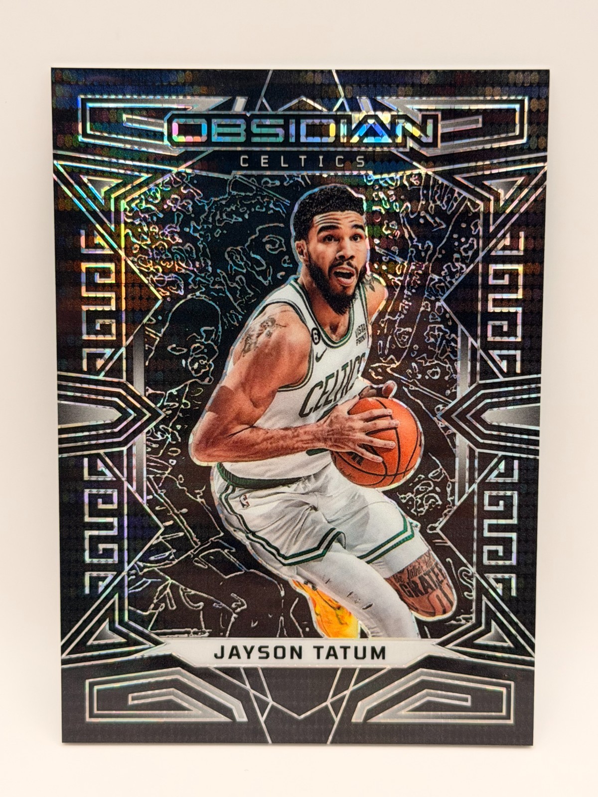 Jayson Tatum 2022-23 Panini Obsidian SP Boston Celtics Basketball Card