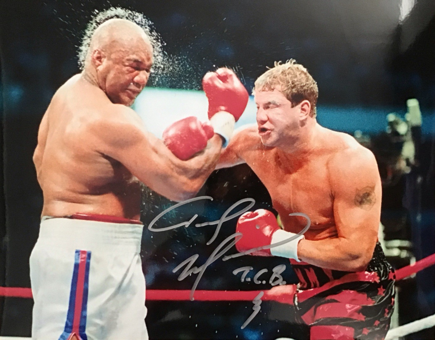 TOMMY MORRISON Signed BOXING 8×10 PHOTO with COA