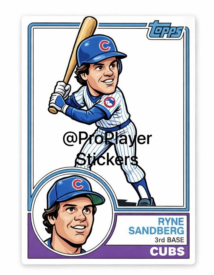 ⚾️ Ryne Sandberg “1983 Topps” Sticker