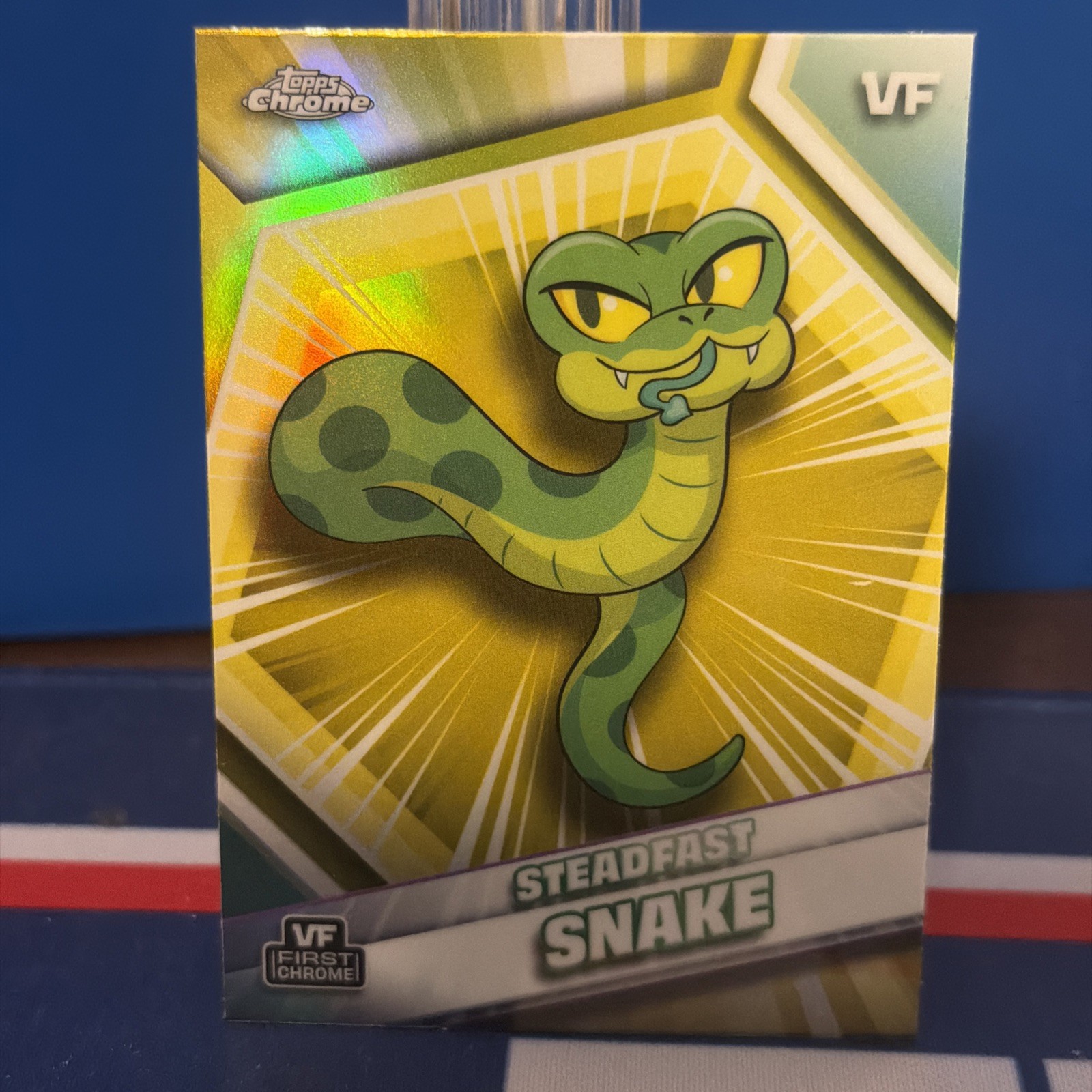 2026 Topps Chrome Veefriends • Steadfast Snake – Yellow Refractor #163