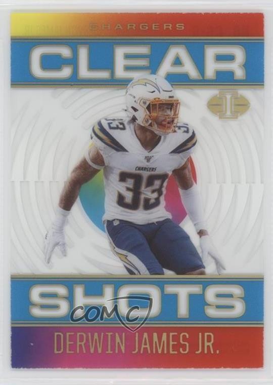 2021 Panini Illusions Clear Shots Light Blue /299 Derwin James Jr #CS-6 1in5