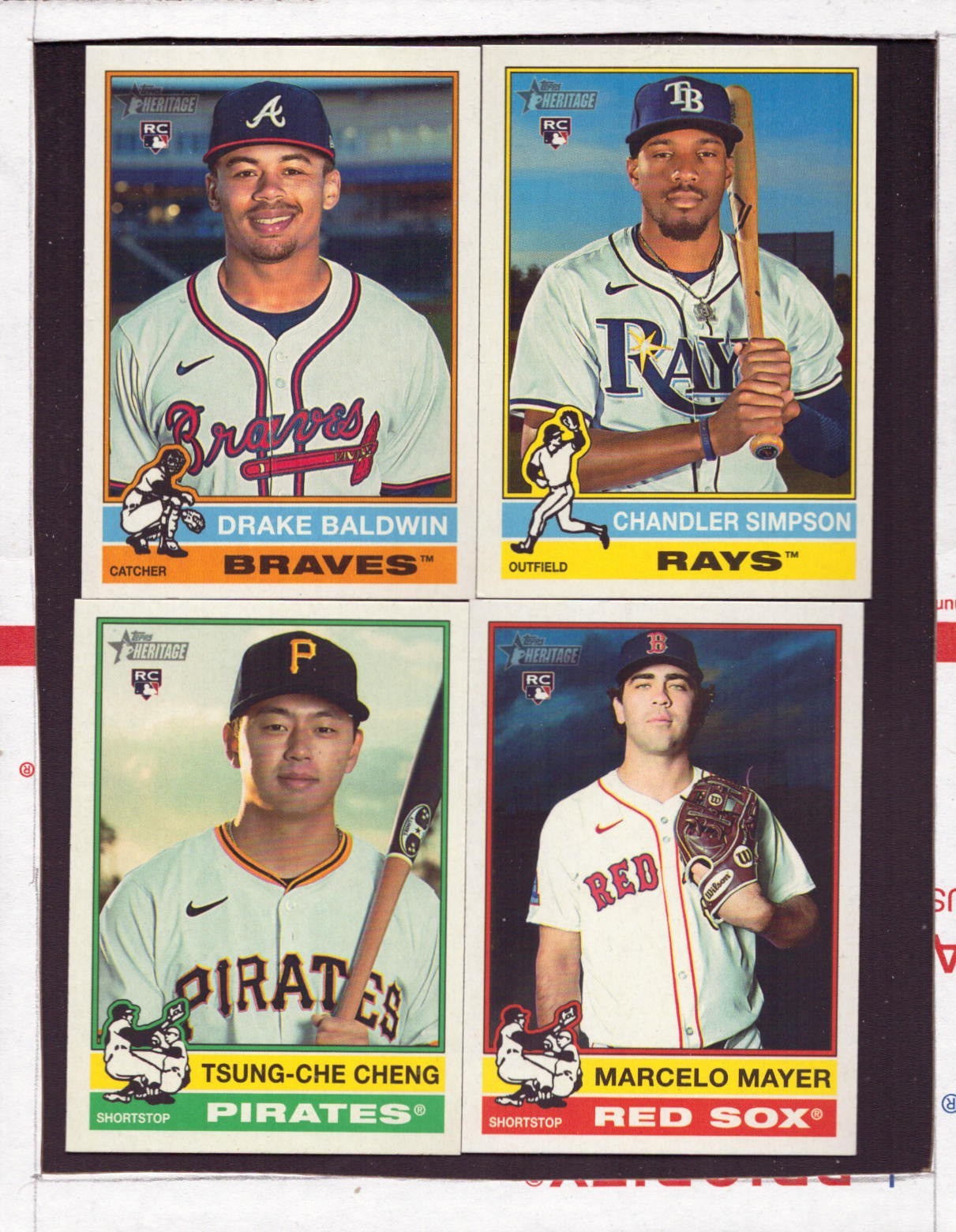 2025 Topps Heritage High Number Complete Base Set #501 – #700 No SP’s