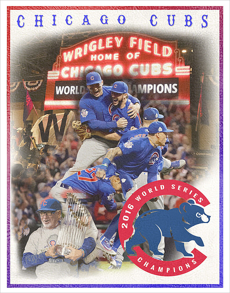 Chicago Cubs 2016 World Series – poster print