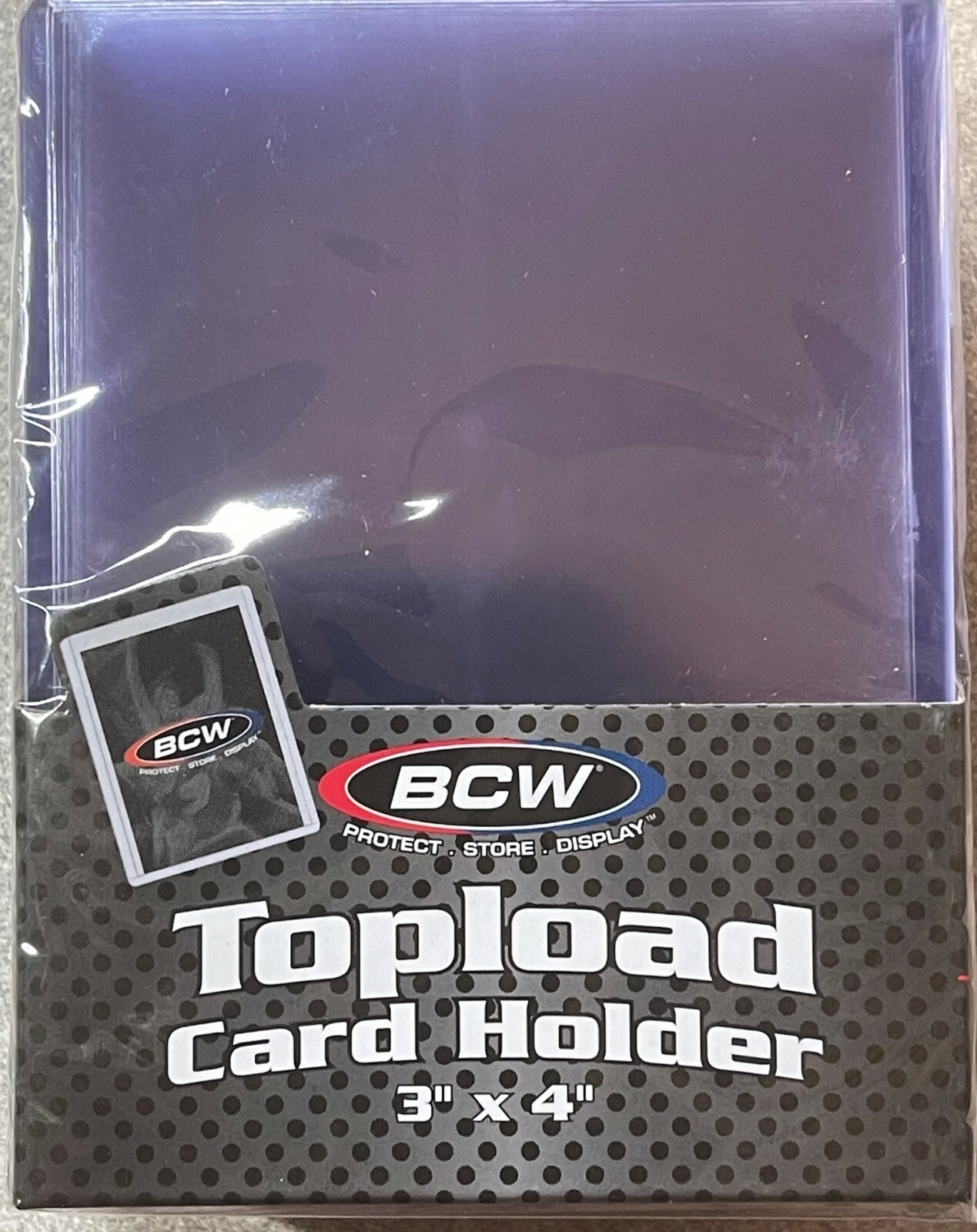 1 Pack 25 BCW 20 PT Std 3×4 Toploaders 1-TLCH-N 20 Pt.-Free Shipping Always!