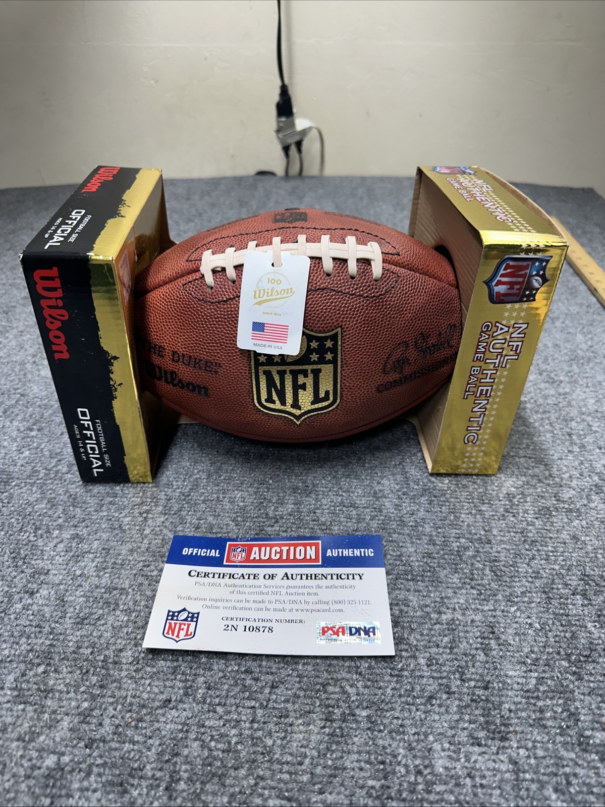 James Laurinaitis Autographed NFL St. Louis Rams Football PSA 2N10878
