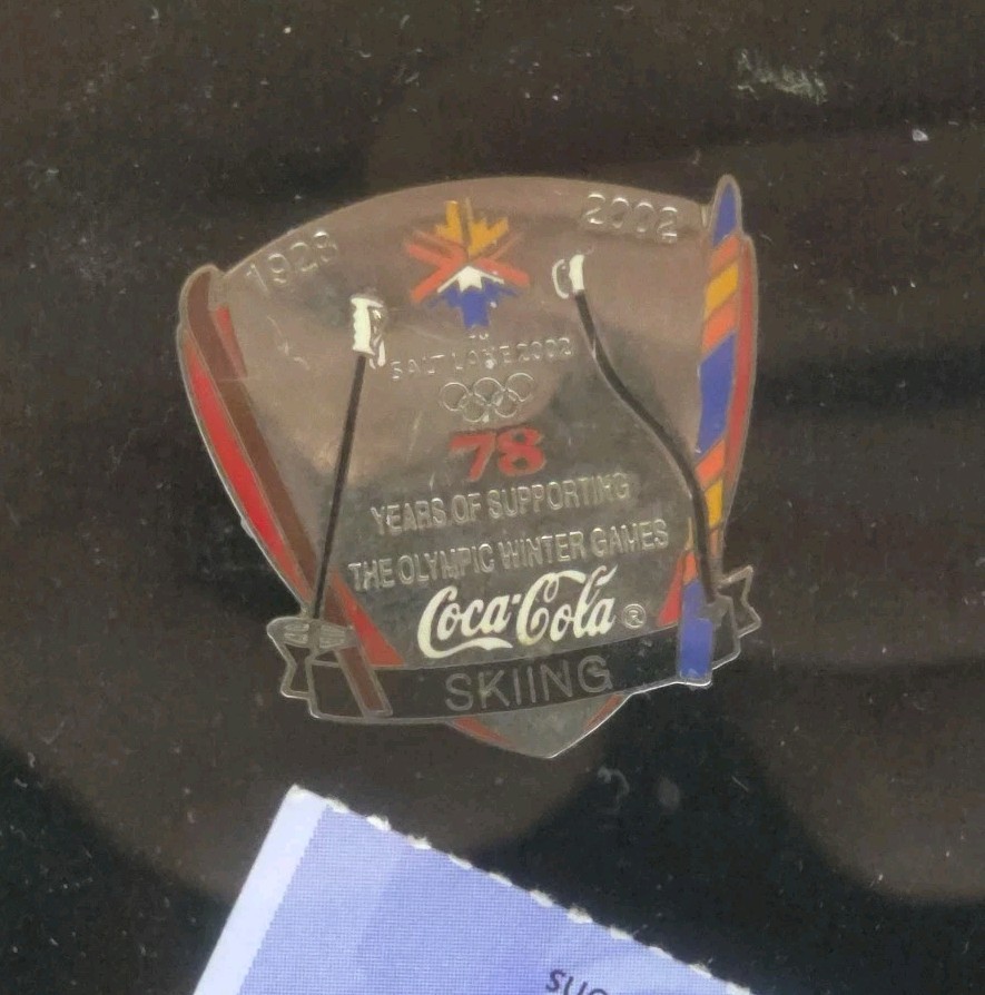 Rare 2002 Salt Lake Winter Olympics Shadow Box Display Torch Relay Pins & Ticket