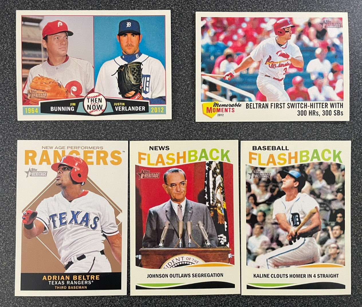 2013 Topps Heritage Inserts NAP Then & Now Flashabck – You Pick