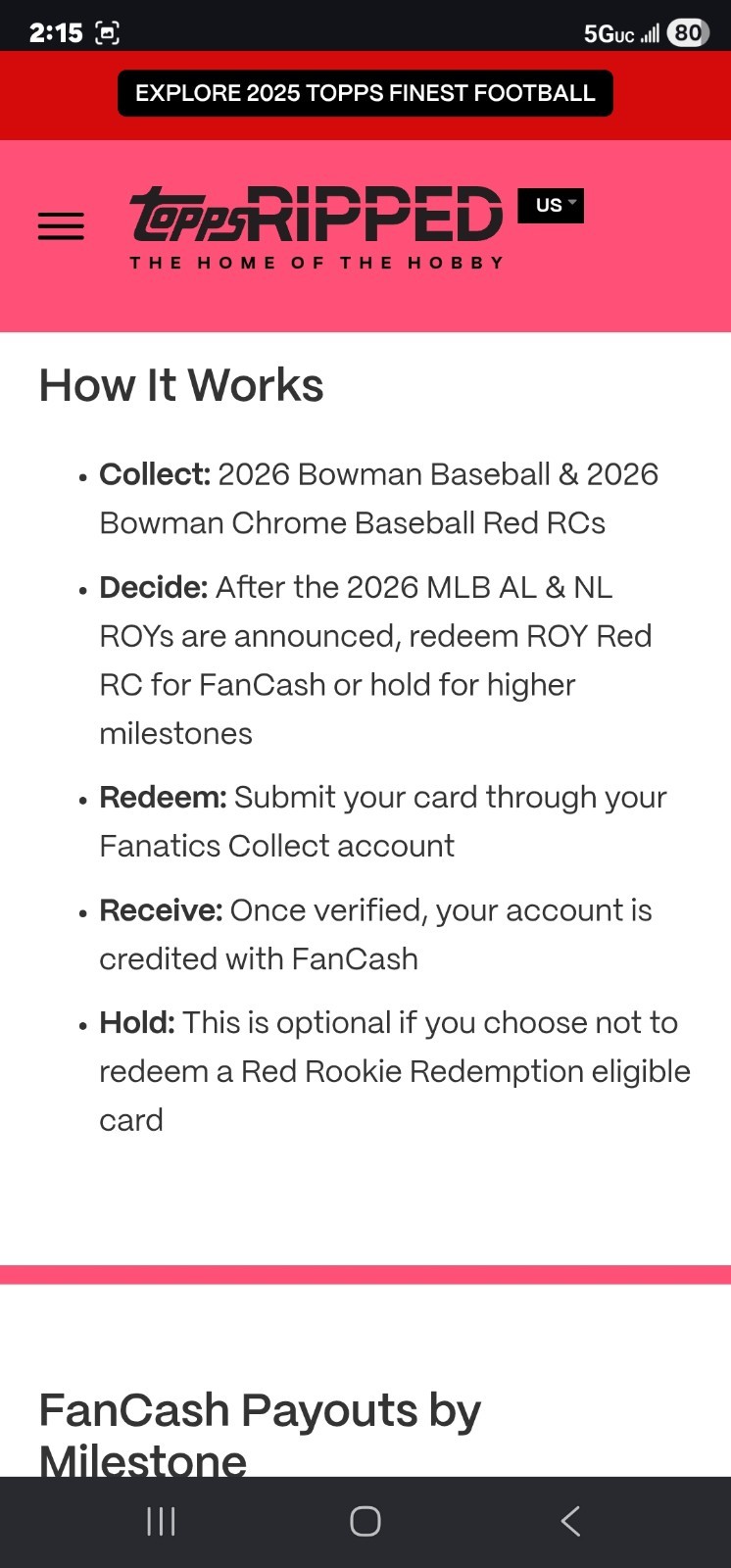 2026 Bowman Baseball Blaster Box – Look for Red RC Redemptions !!