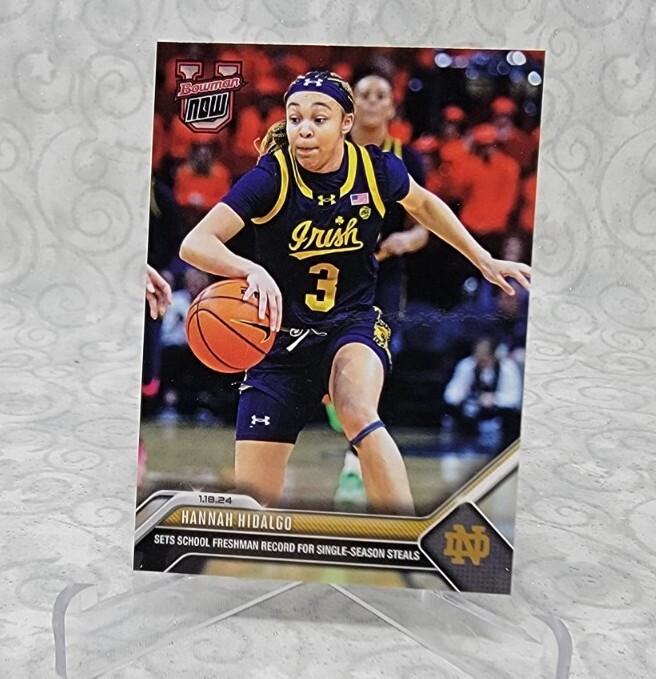 2023-24 Topps Bowman U Now #35 Hannah Hidalgo Notre Dame Fighting Irish