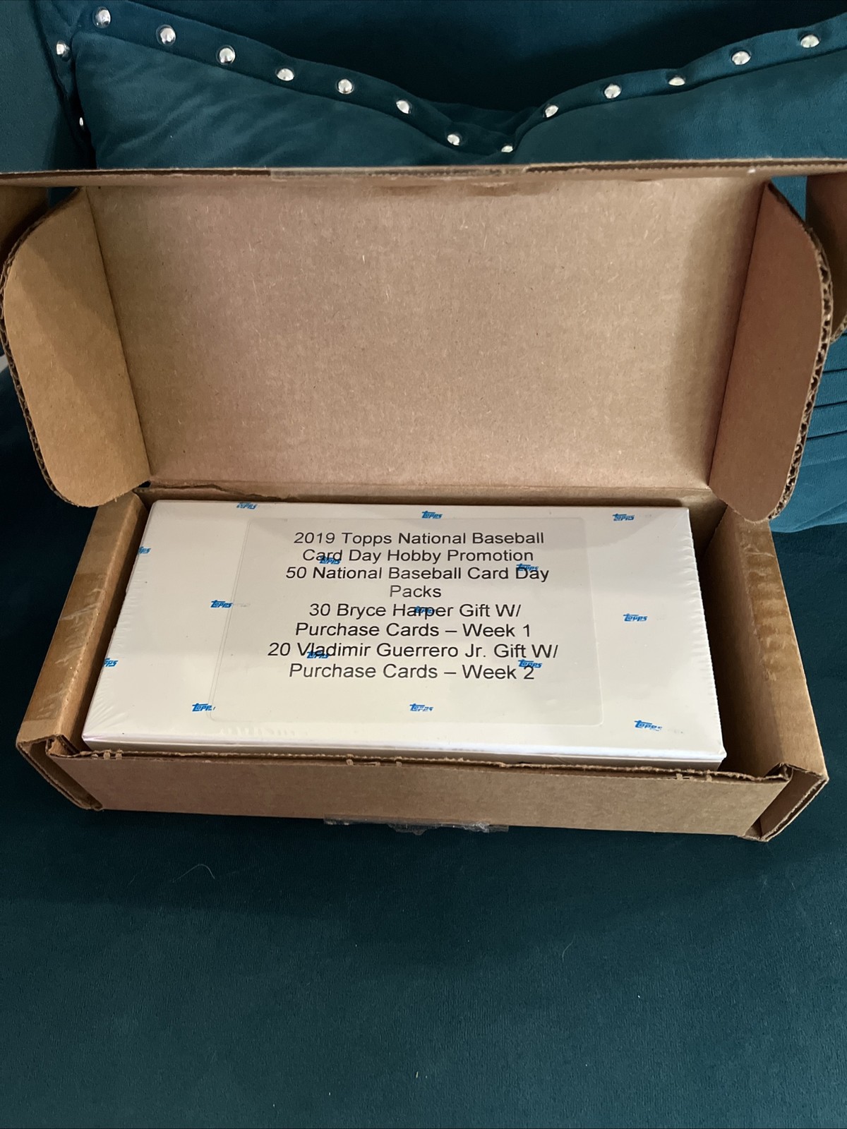 2019 Factory SEALED Topps National Baseball Card Day Hobby Promotion Box 50 PKS+