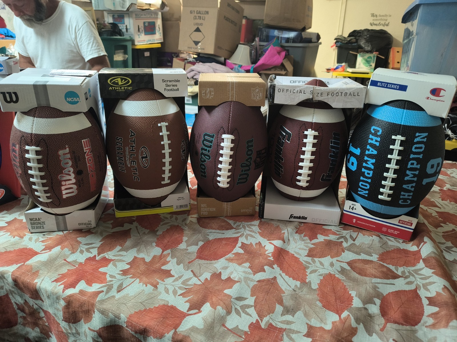 Official Size Football Resellers Lot 5pcs