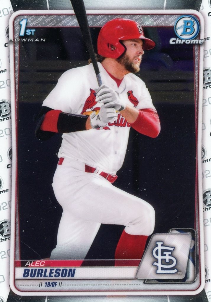 2020 Bowman Chrome ALEC BURLESON #BD-45 1st Bowman St. Louis Cardinals QTY