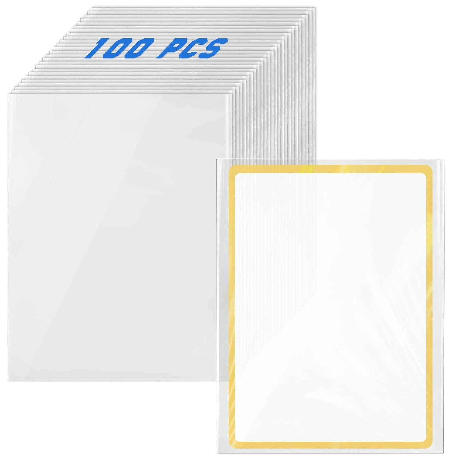 Jumbo Card Sleeves, Oversized Card Sleeves for TCG Trading Cards, Extra Thick…