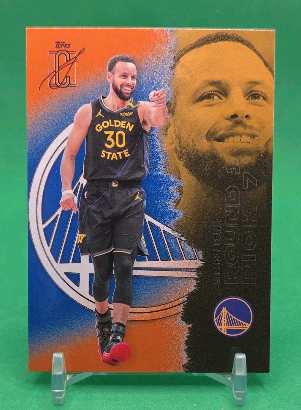 2025-26 Topps Signature Class – Stephen Curry Orange & Blue #52 Warriors
