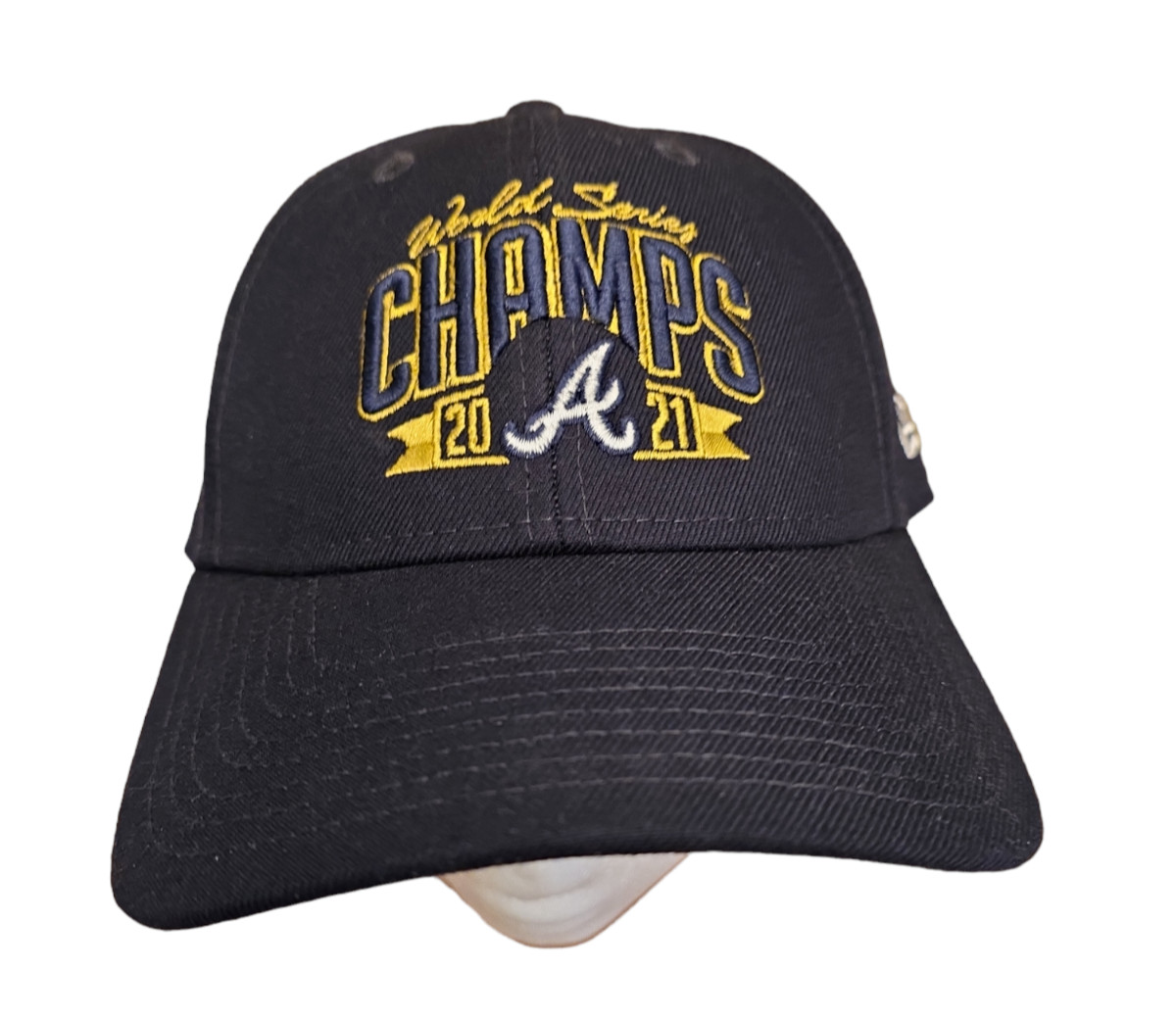 Atlanta Braves New Era 9Forty 2021 MLB World Series Champs Hat Navy Blue