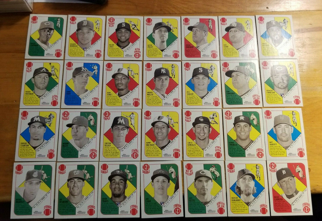2015 Topps Heritage ’51 Collection Mini Gold Back singles you pick choice