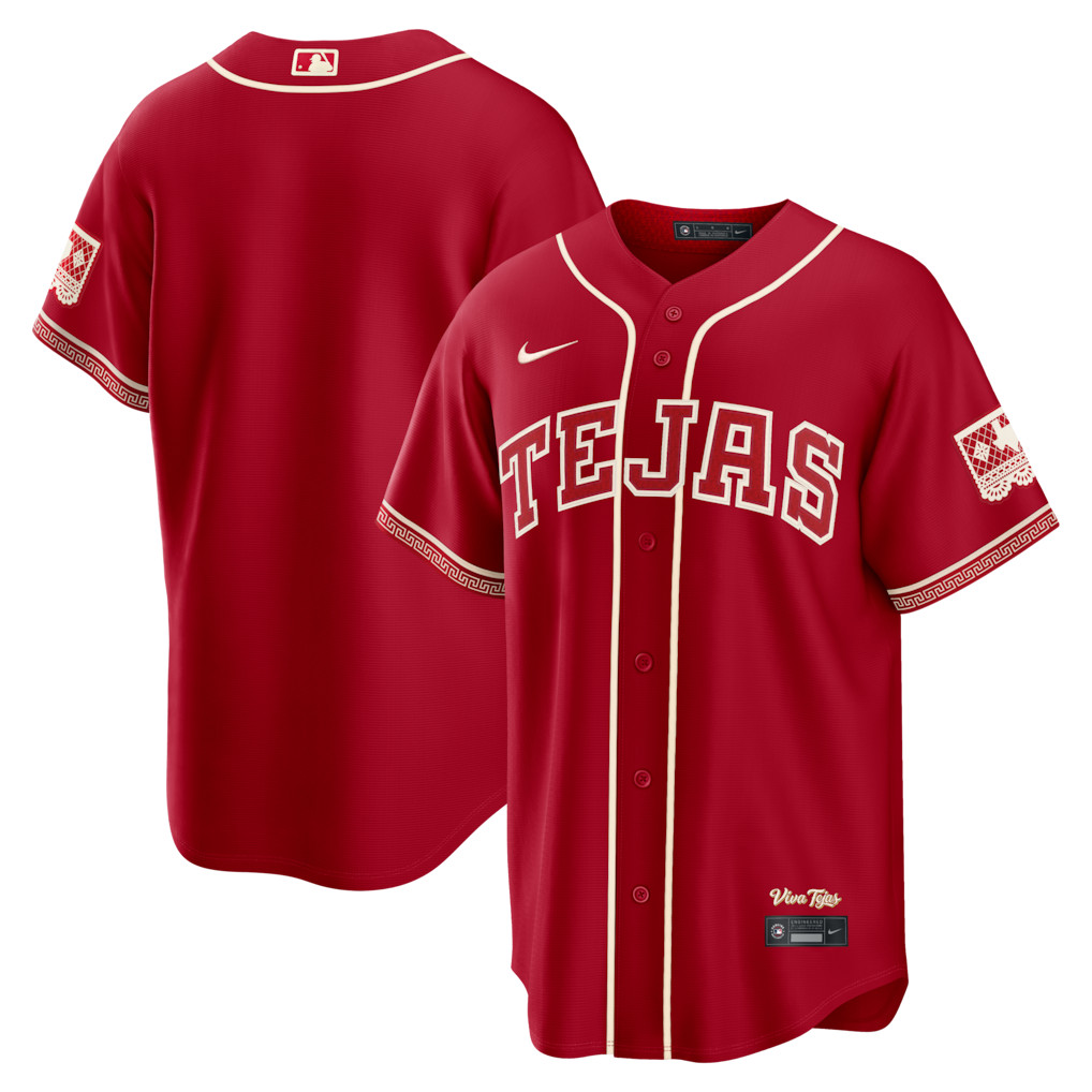 HOT JERSEY! Texas Rangers 2026 City Connect TEJAS Red Baseball Jersey All Size