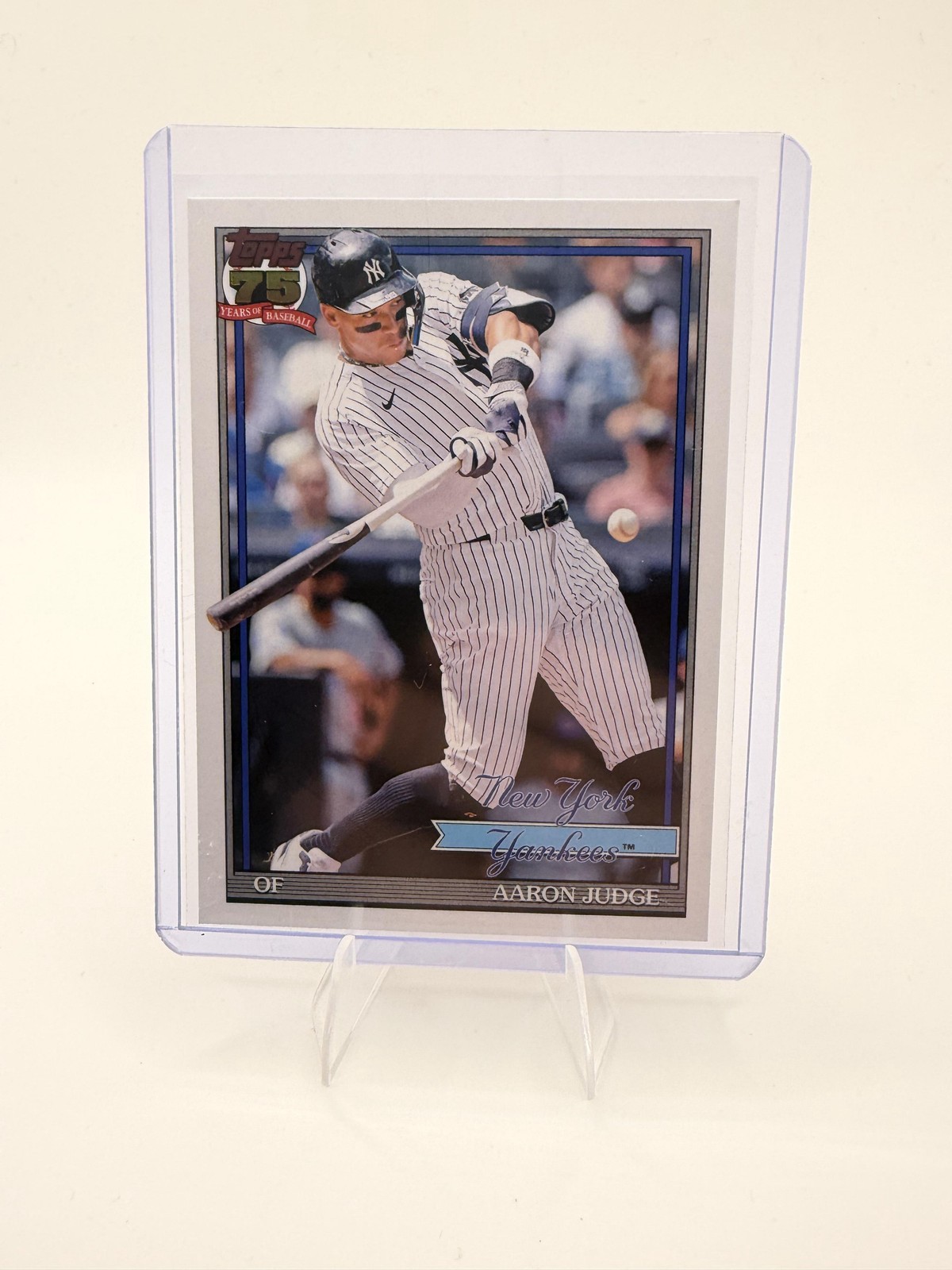 2026 Topps Aaron Judge 75 Years of Baseball 1991 Insert T91-34 Yankees