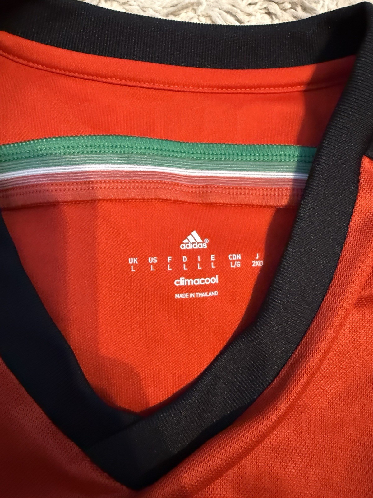 Adidas Authentic Mexico Chicharito #14 Climacool Soccer Jersey Size L Red/Black