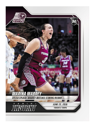 Marina Mabrey – 2026 Panini Instant WNBA #193 Toronto Tempo Milestone PRESALE