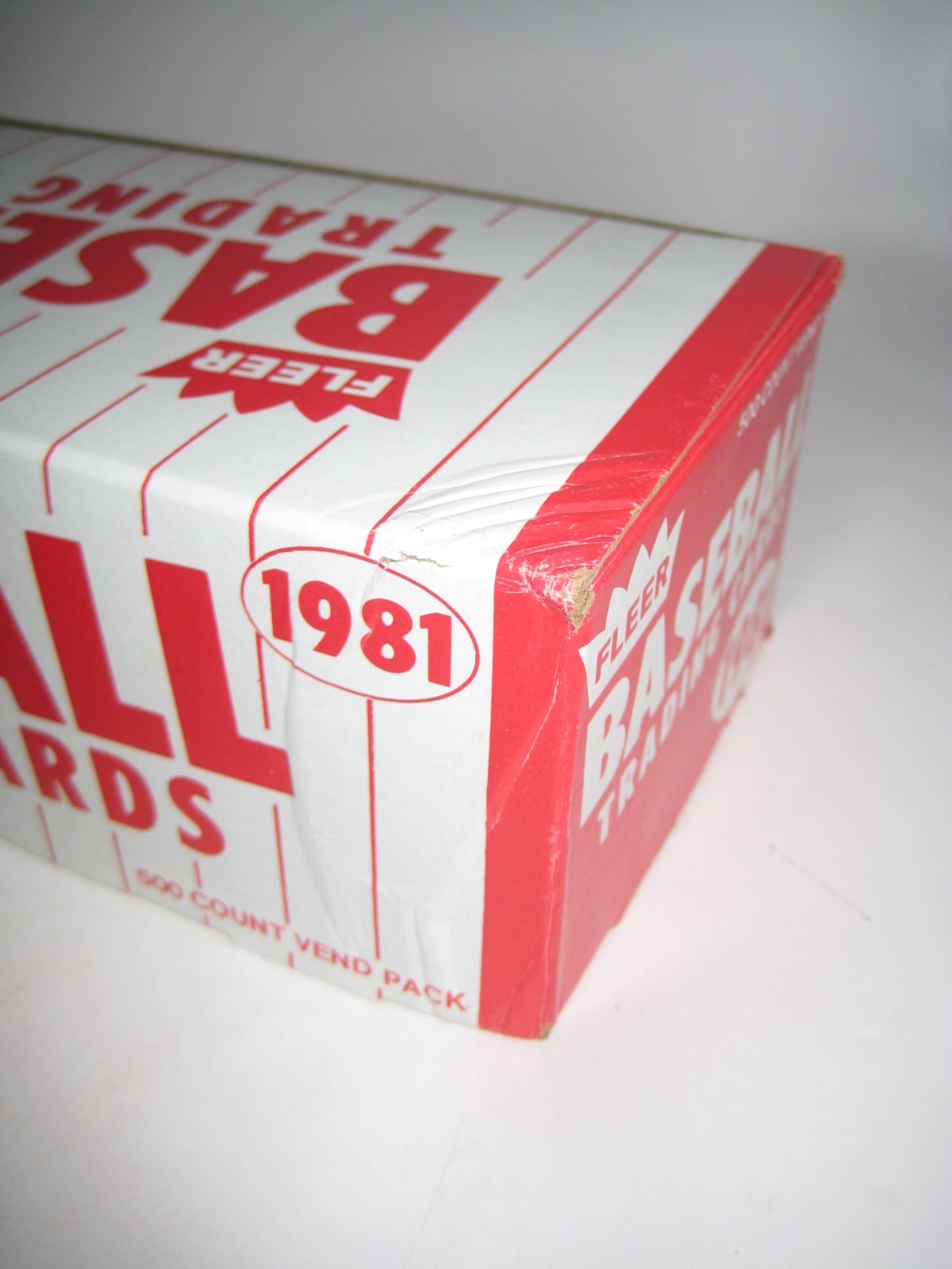 1981 FLEER BASEBALL VENDING BOXES 1-4, 500 COUNT EACH- RARE FREE SHIPPING!