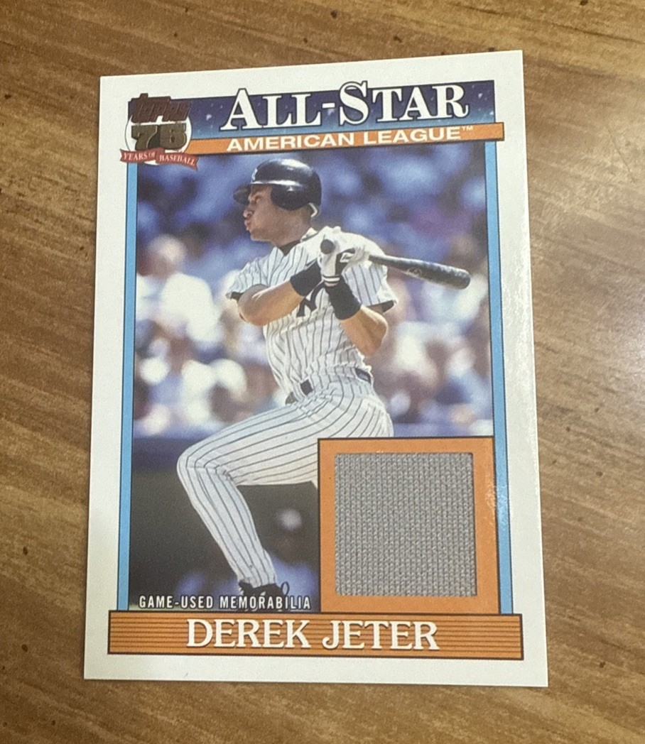 Topps Derek Jeter 1991 Baseball All-Stars Relic #91ASR-DJ Yankees MLB