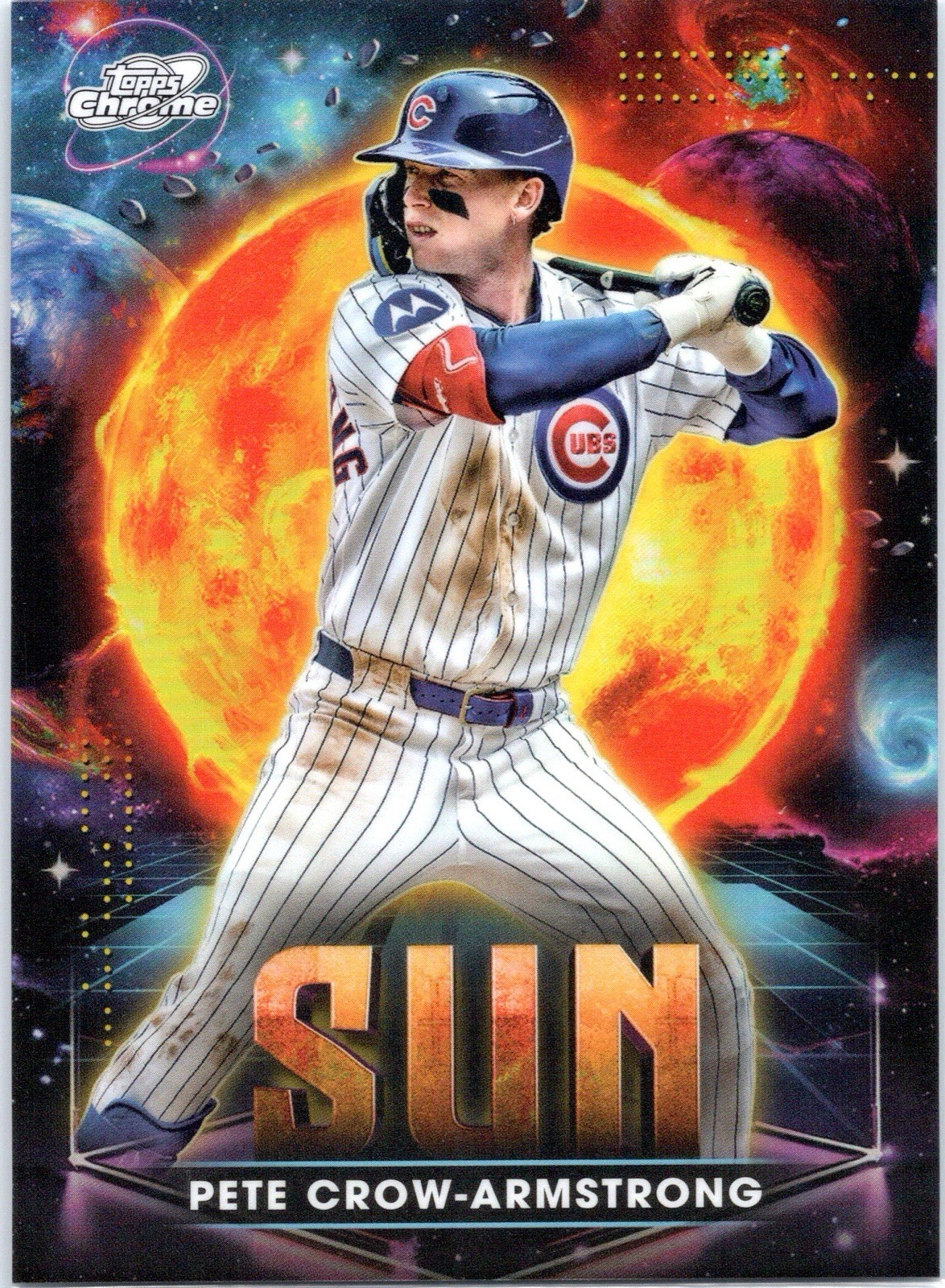 2025 Topps Cosmic Chrome Pete Crow-Armstrong Planetary Pursuit SUN SSP #PPS-9 ☀️